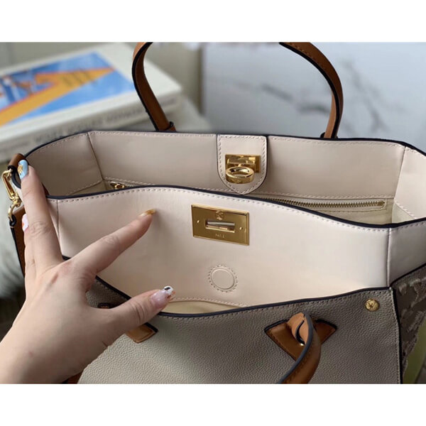 ルイヴィトン オンマイサイド MM コピー 人気★2WAY ショルダーバッグ トート レザーM53825